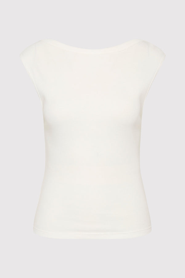 Organic Cotton Ballerina Top - White