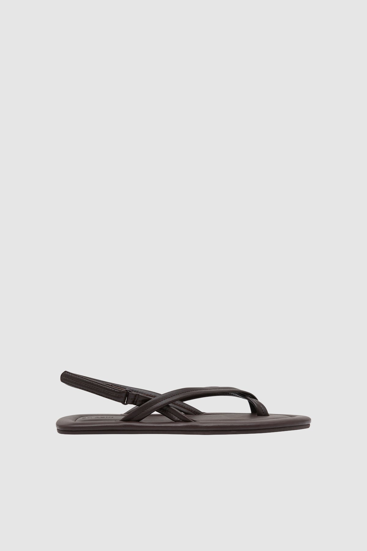 Cross Detail Sandal - Coffee