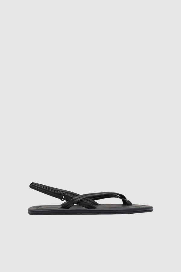 Cross Detail Sandal - Black