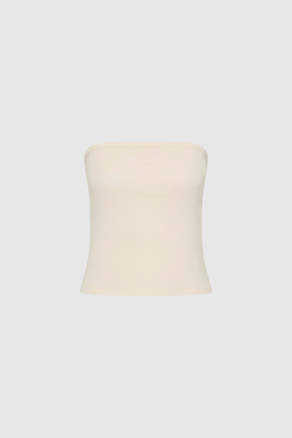 Organic Cotton 90s Strapless Top - Talco - Ghost