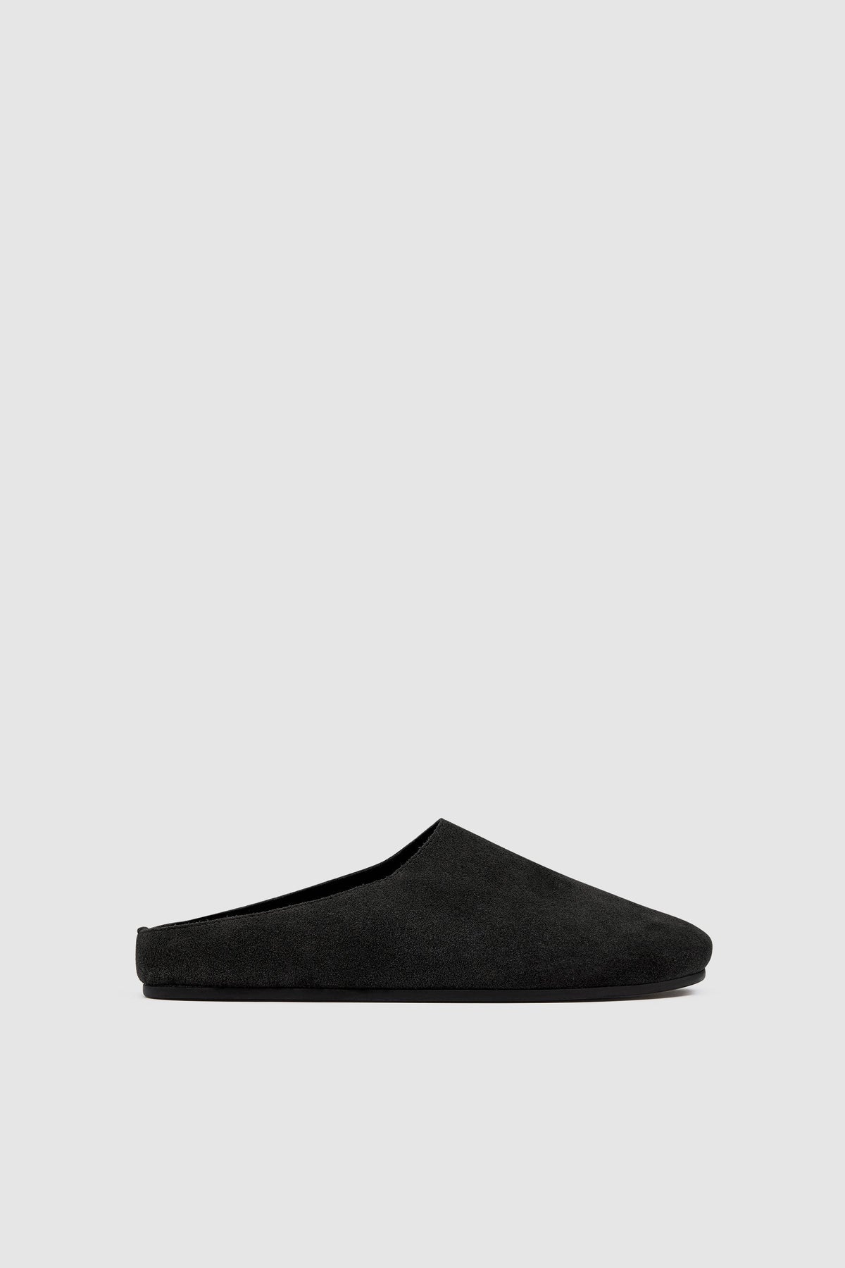 Suede Mule - Black