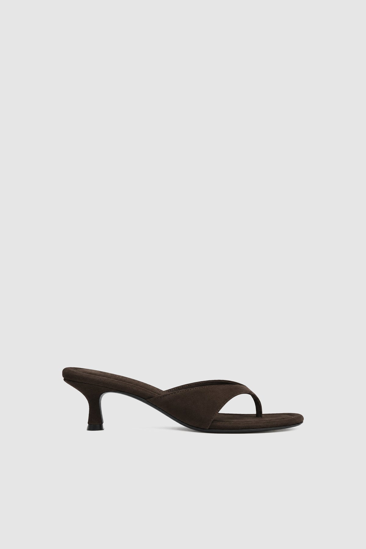Everyday Thong Heel 50 - Coffee Suede - Ghost
