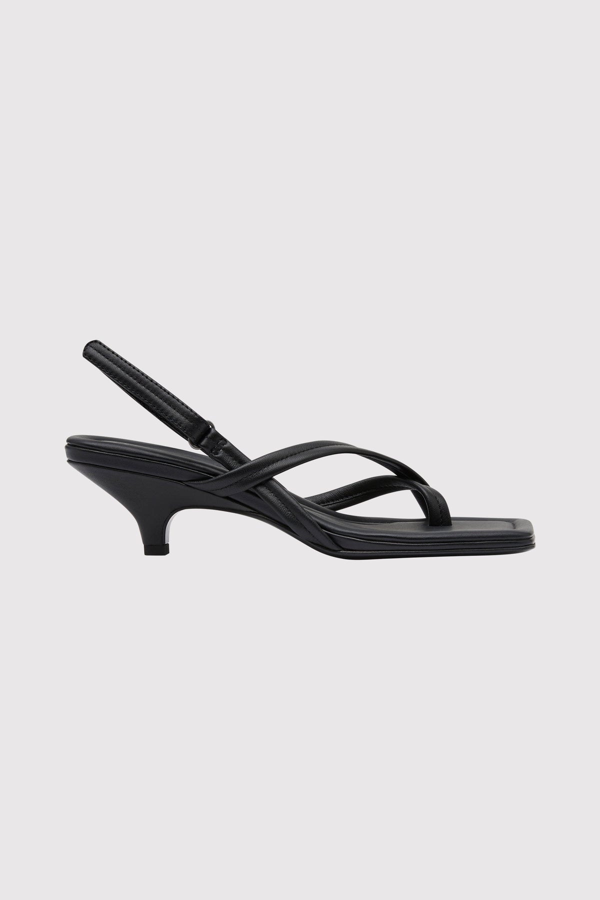 Cross Detail Heel - Black