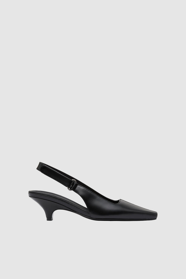 Utility Sling Back Heel - Black