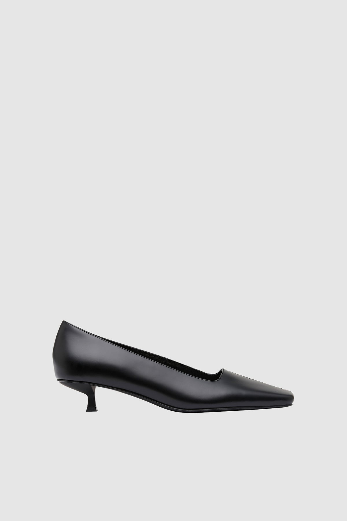 Square Toe Pump - Black
