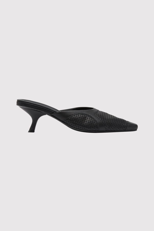 Perforated Heel - Black