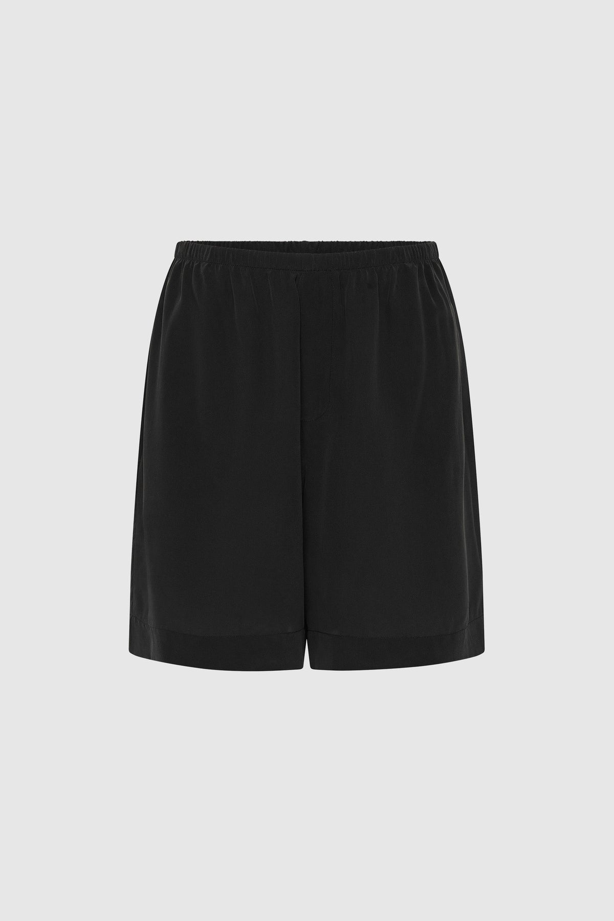 Silk Everyday Relaxed Shorts - Black