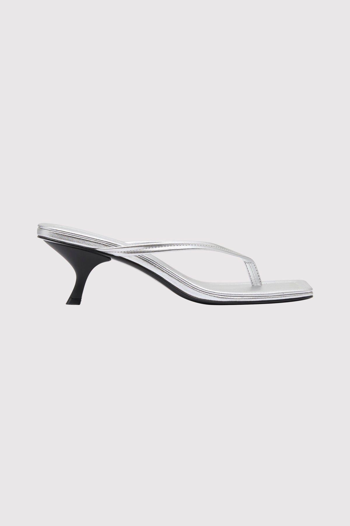 Thong Detail Heel - Silver