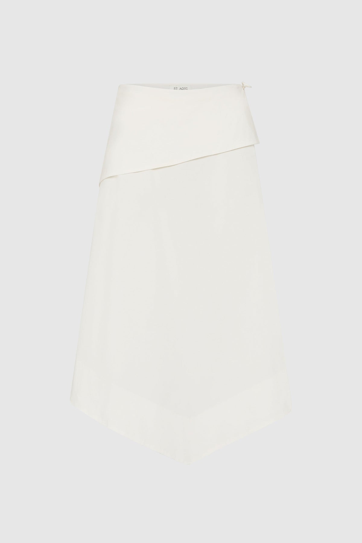 Detachable Belt Asymm Skirt - Off White