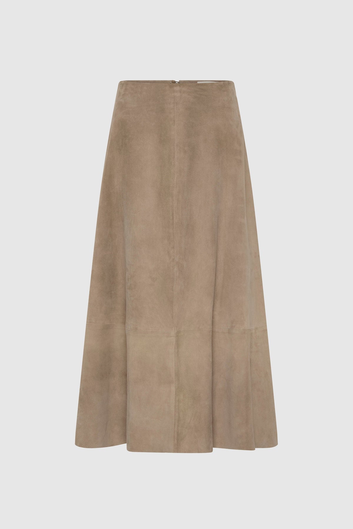 Suede Circle Skirt - Earth