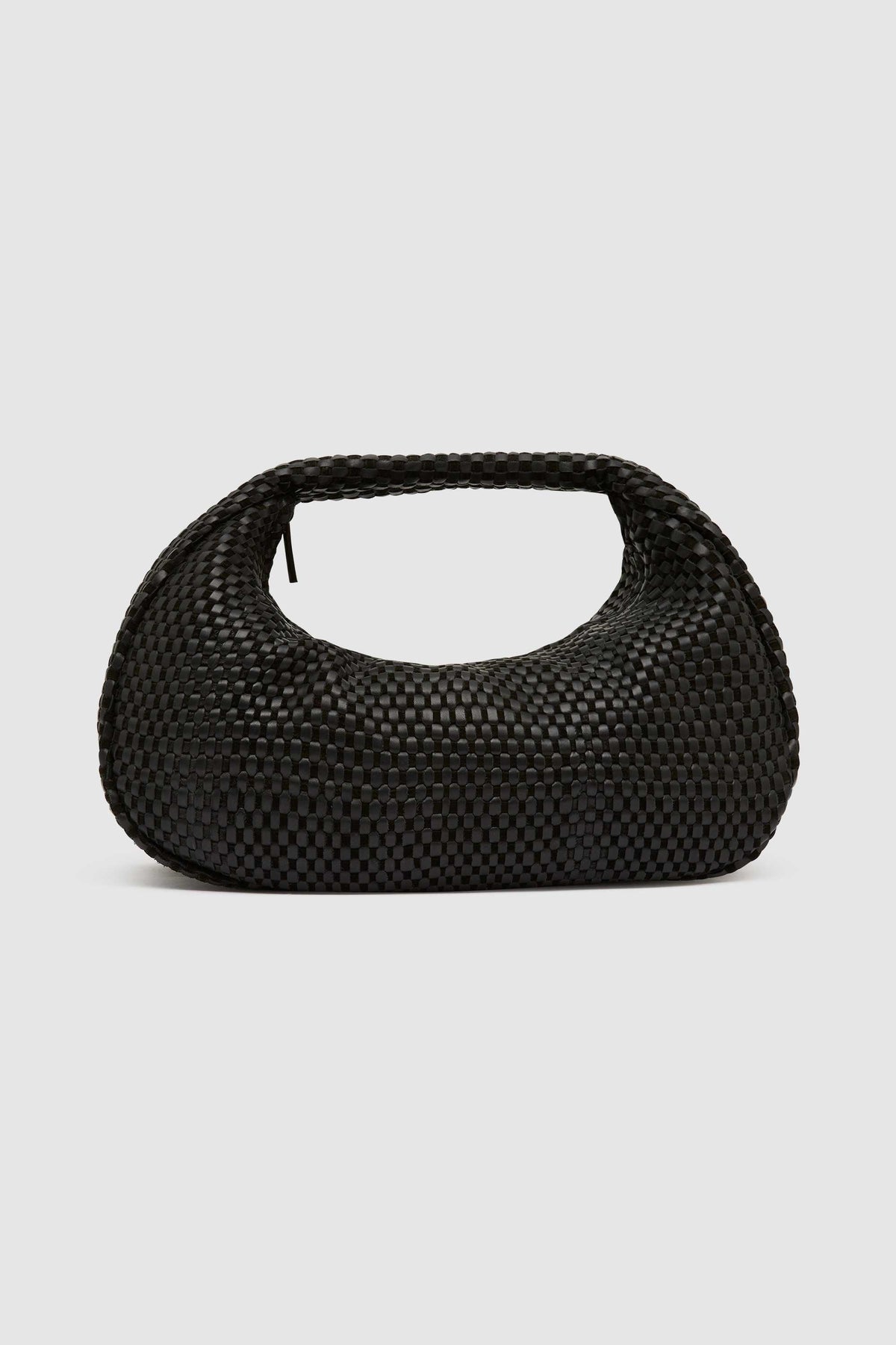 Lattice Weave Bon Bon Bag - Black