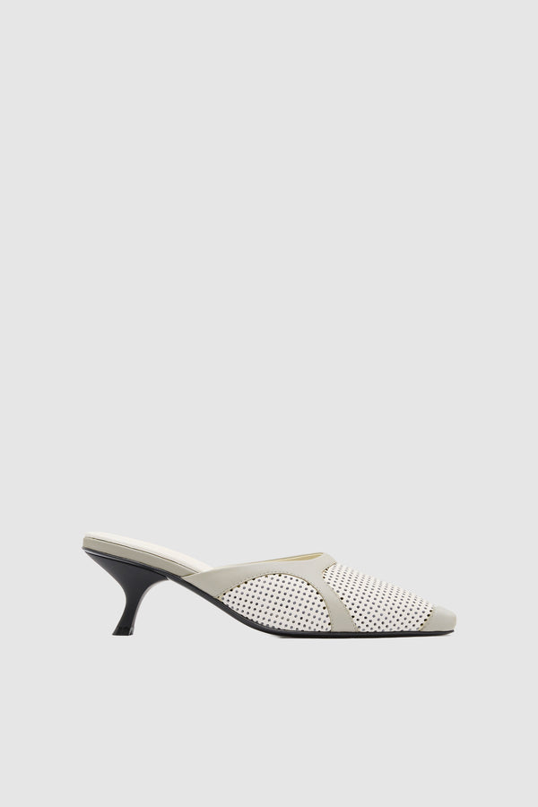 Perforated Heel - Off White