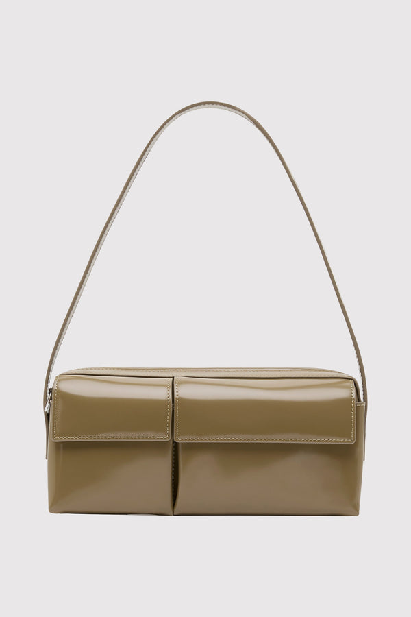 90s Utility Shoulder Bag - Oak