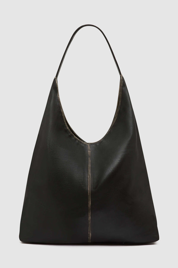Brushed Large Tote - Black