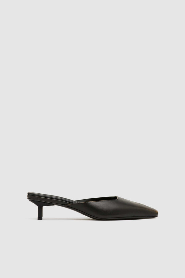 Brushed Miro Heel - Black