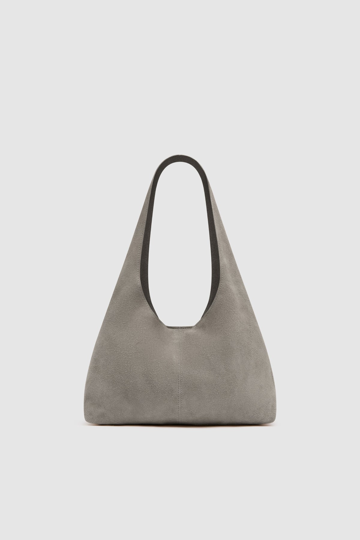Suede Soft Bag - Pebble