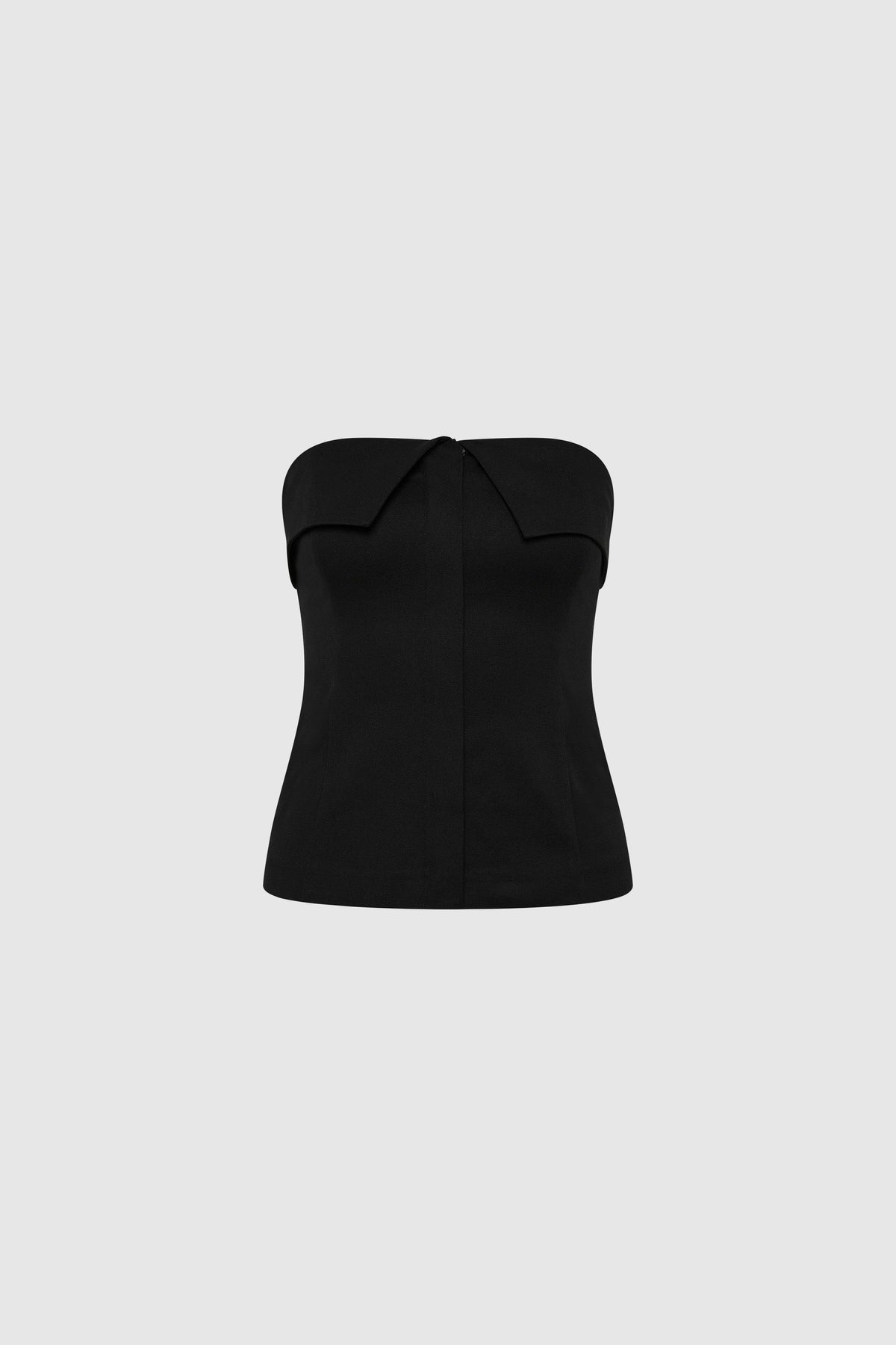 Compact Cotton Strapless Bodice - Black - Ghost