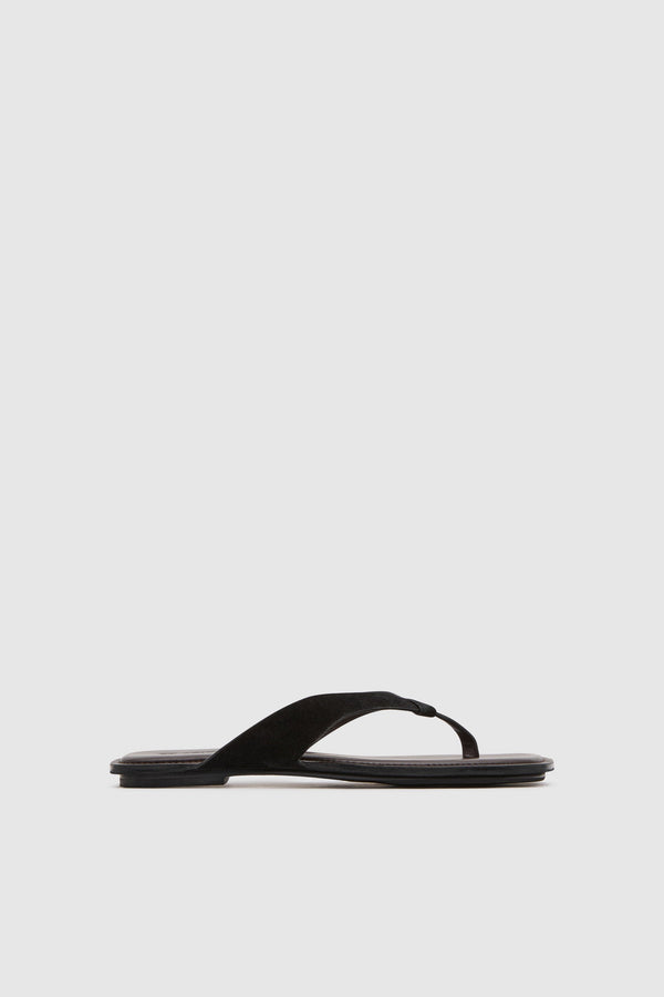 Suede Opanka Slide - Black/Coffee