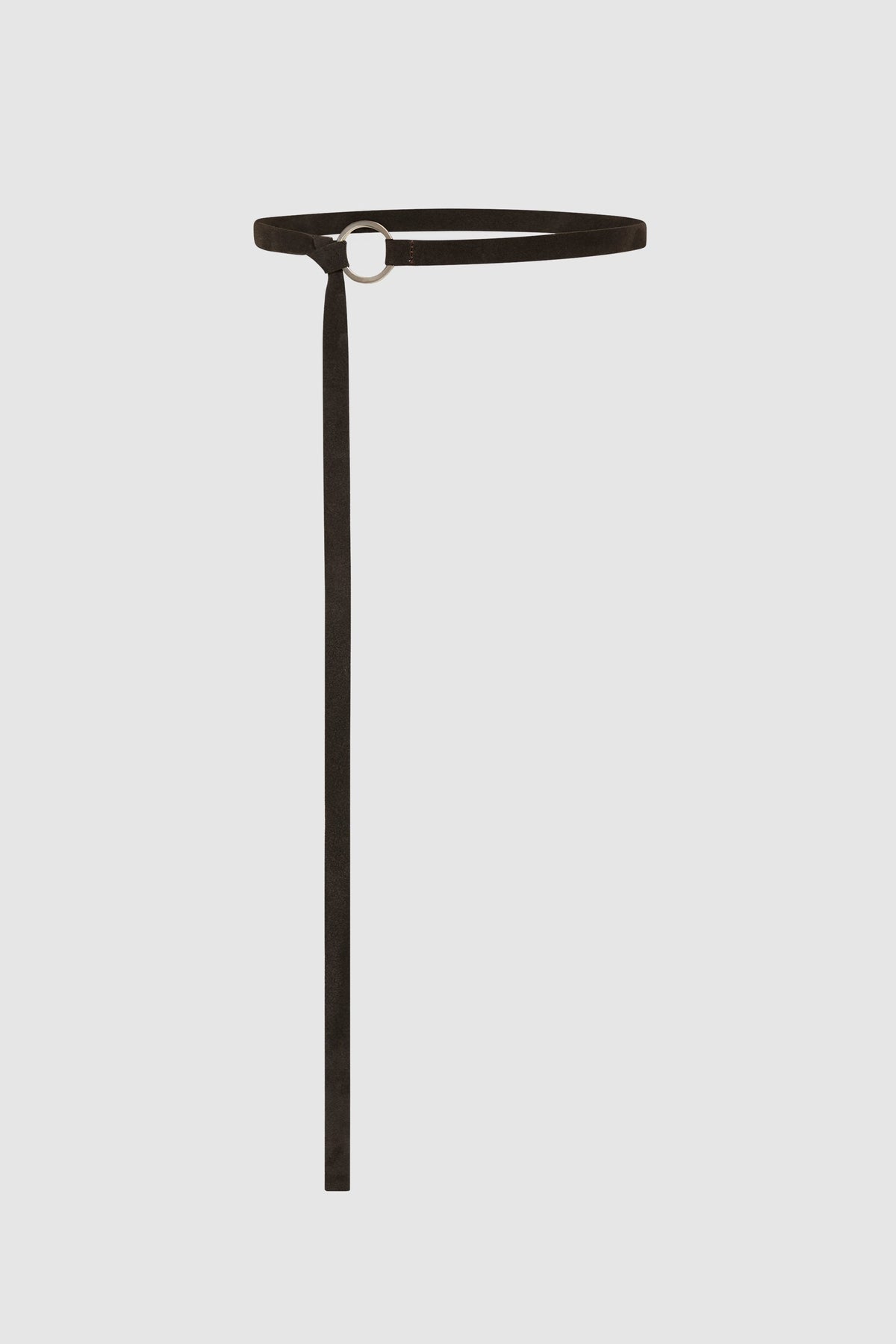 Suede Tie Belt - Coffee