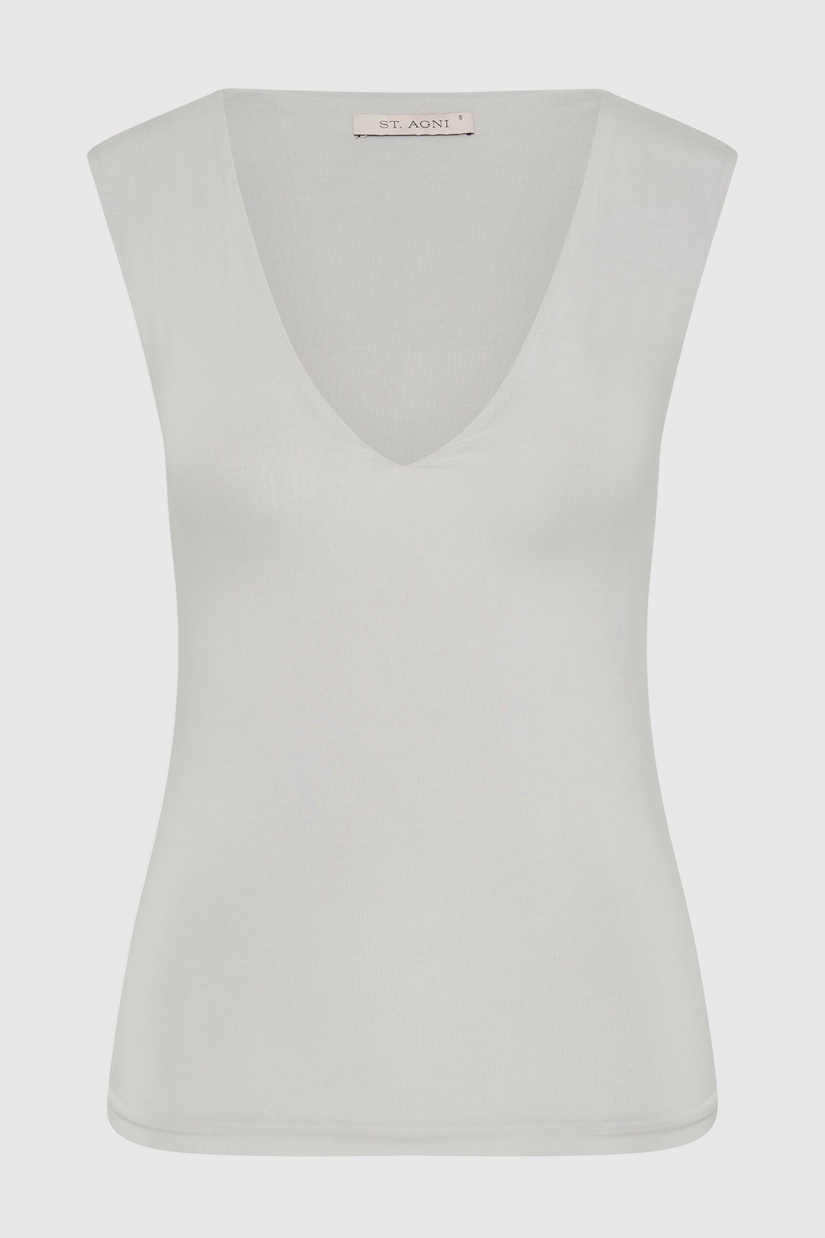 90s Cupro Top - Silver