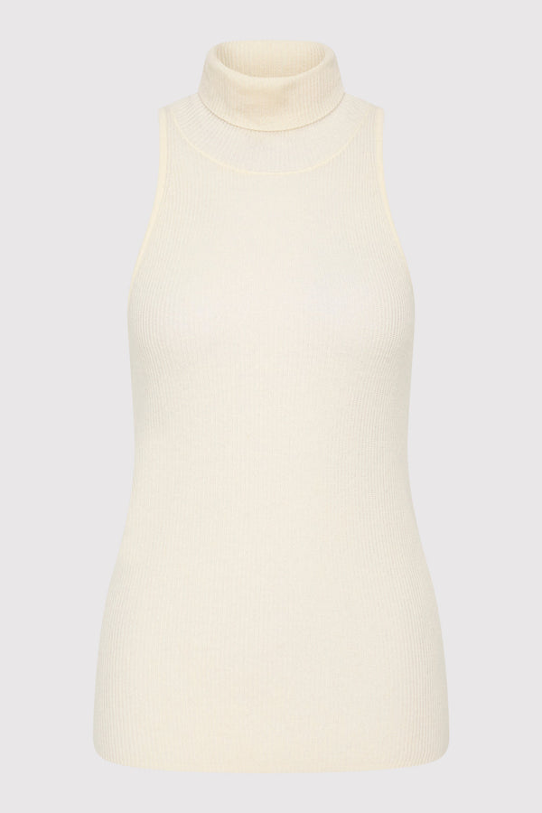 Cashmere Blend Top - Chalk