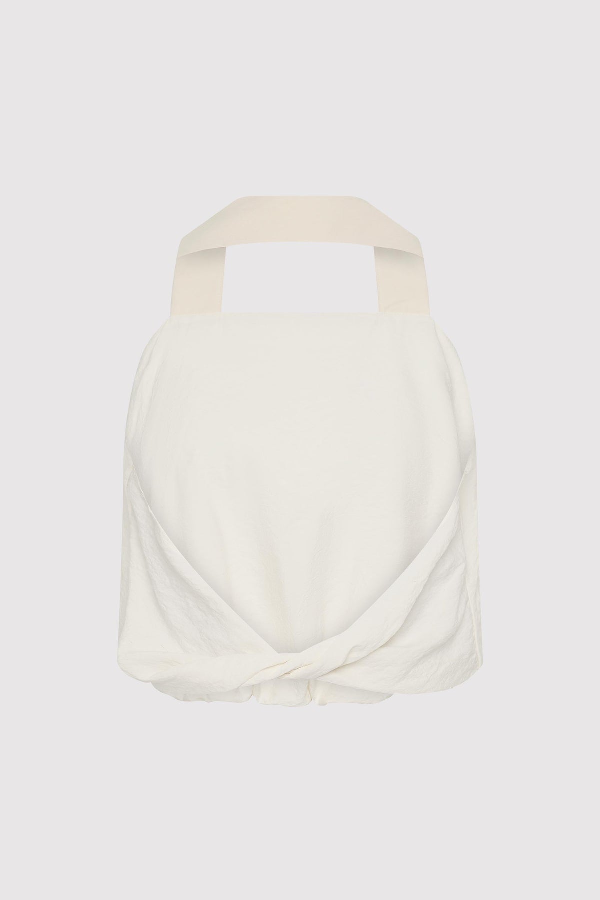 Cloud Twist Halter Top - Off White