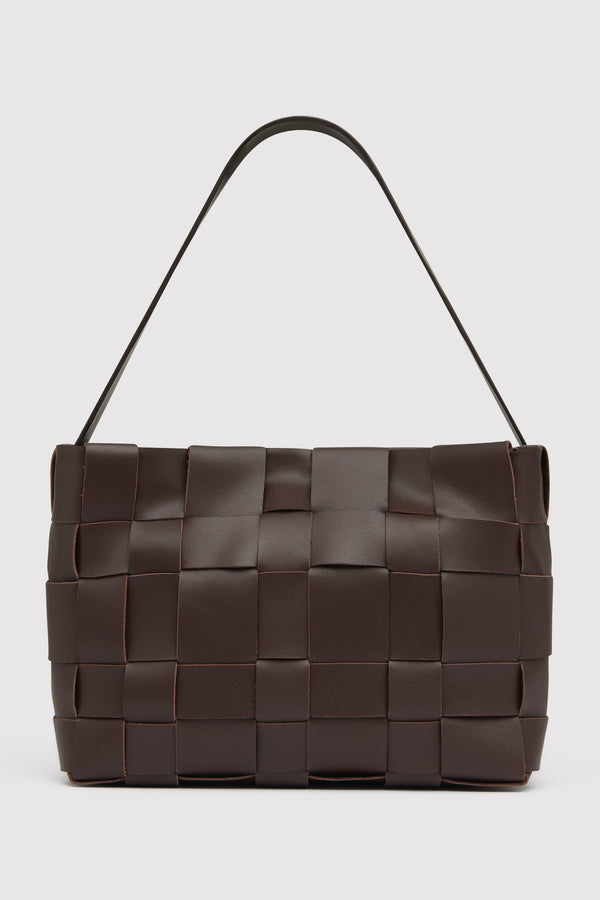 Woven Mini Tote - Chocolate