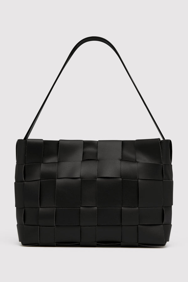 Woven Mini Tote - Black