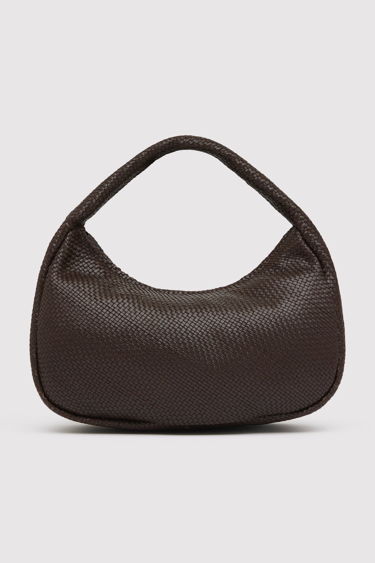 Woven Large Bon Bon Bag - Coffee