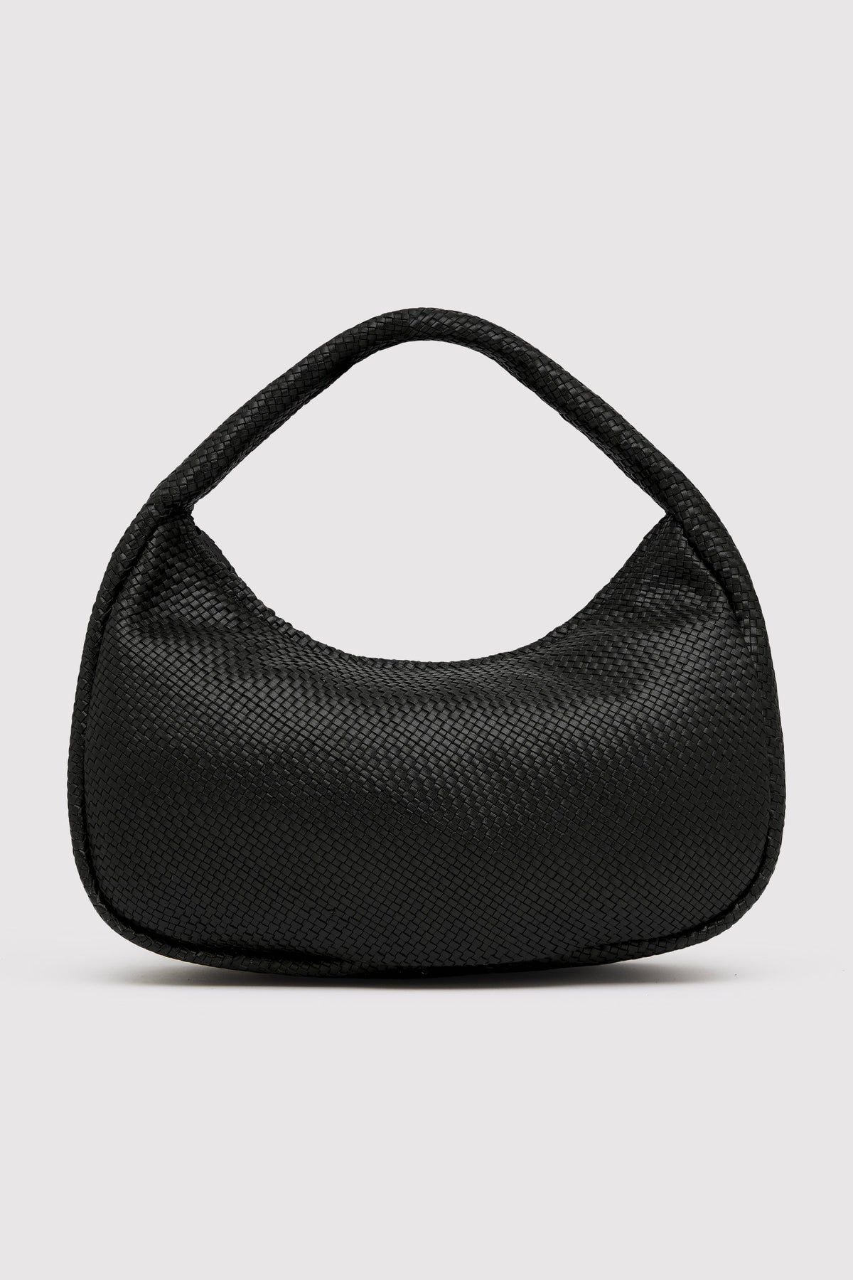 Woven Large Bon Bon Bag - Black
