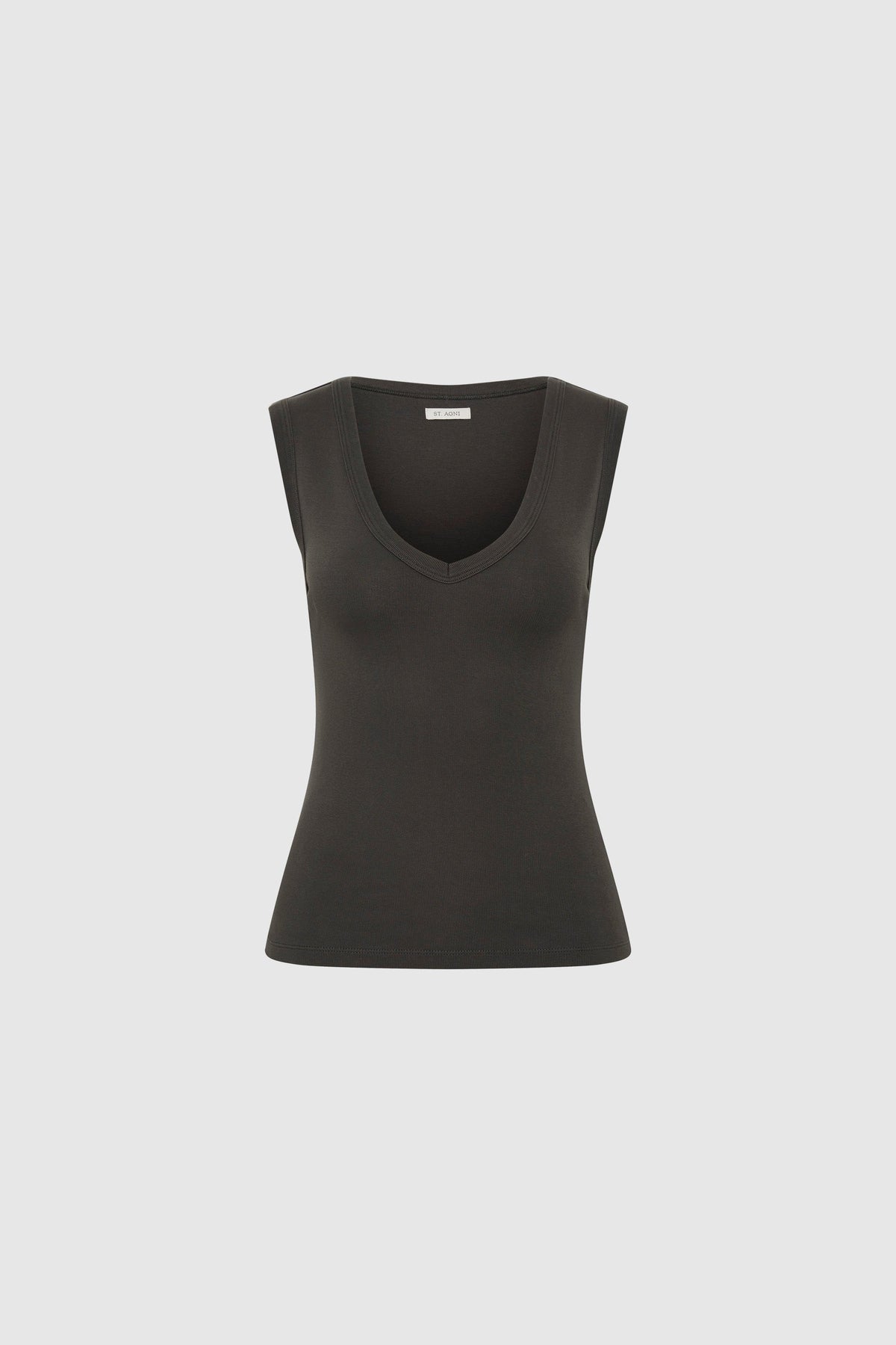 Organic Cotton 90s Top - Dark Moss - Ghost