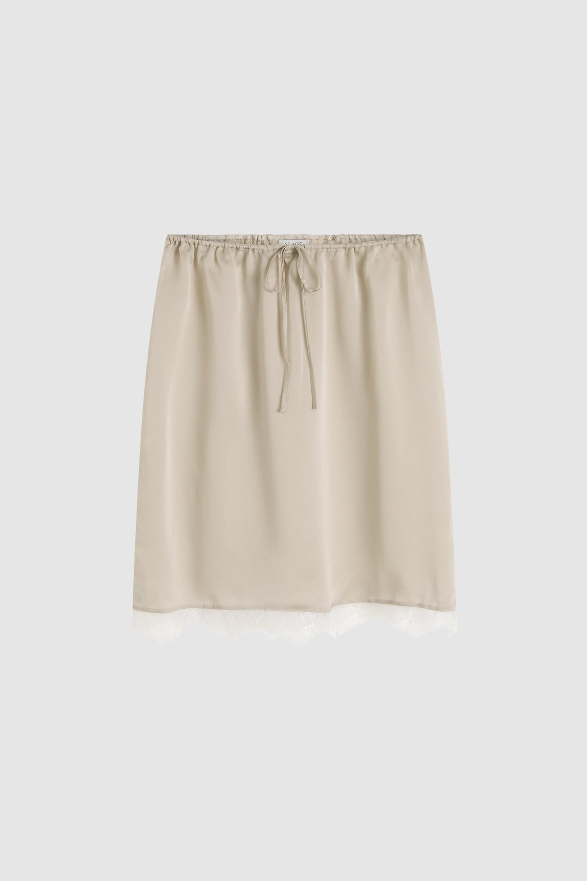 Fine Lace Skirt - Stone