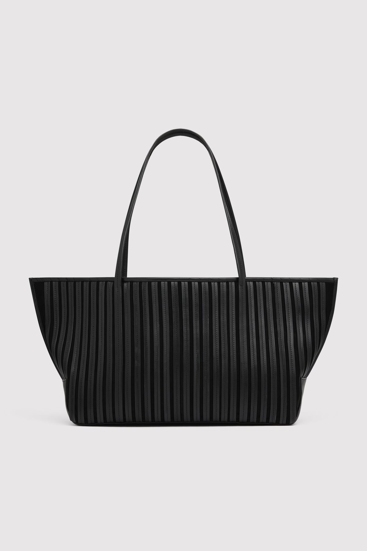 Linea Stitch Bateau Tote - Black