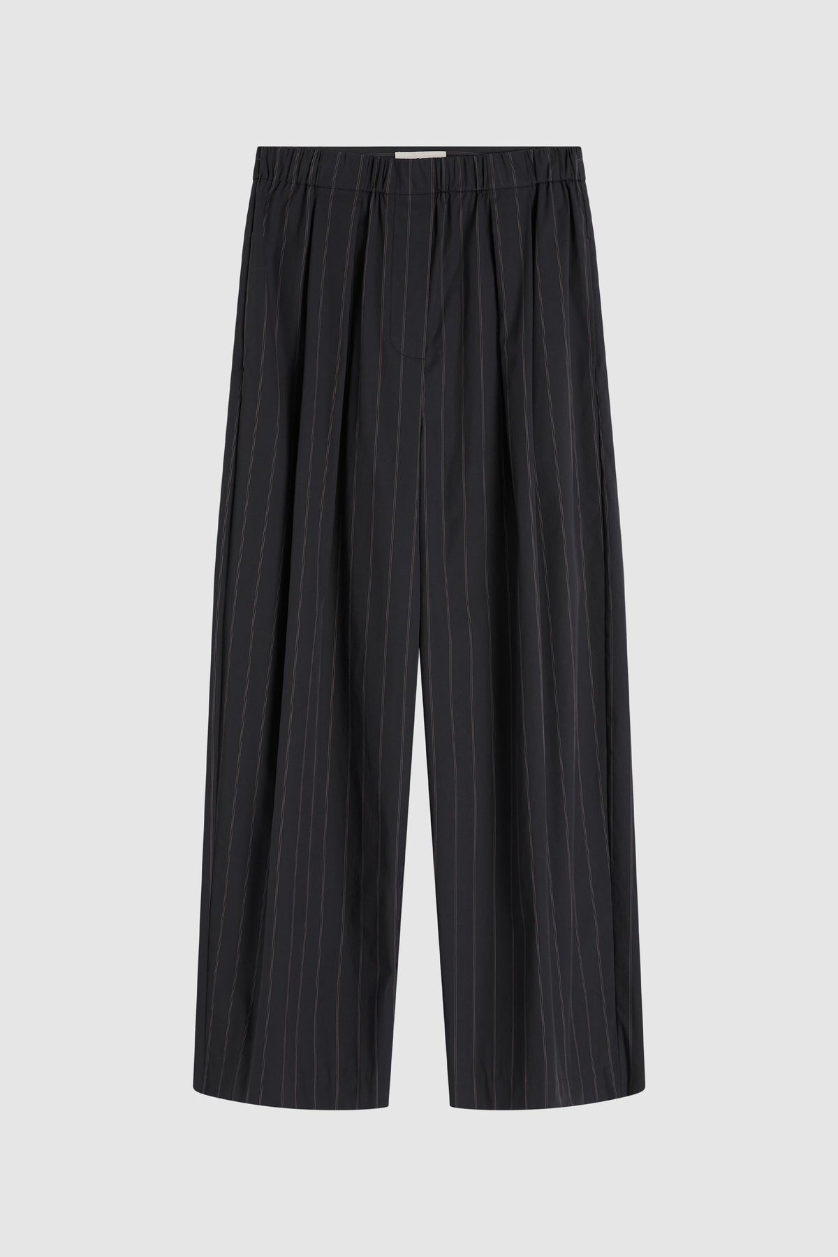 Stripe Relaxed Pleat Pants - Ink Stripe