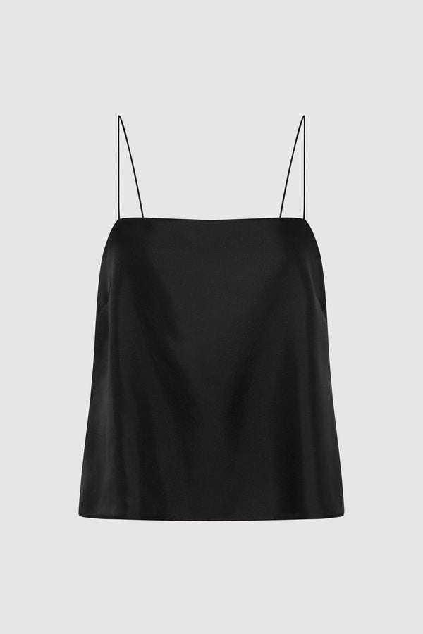 90s Silk Twill Cami - Black