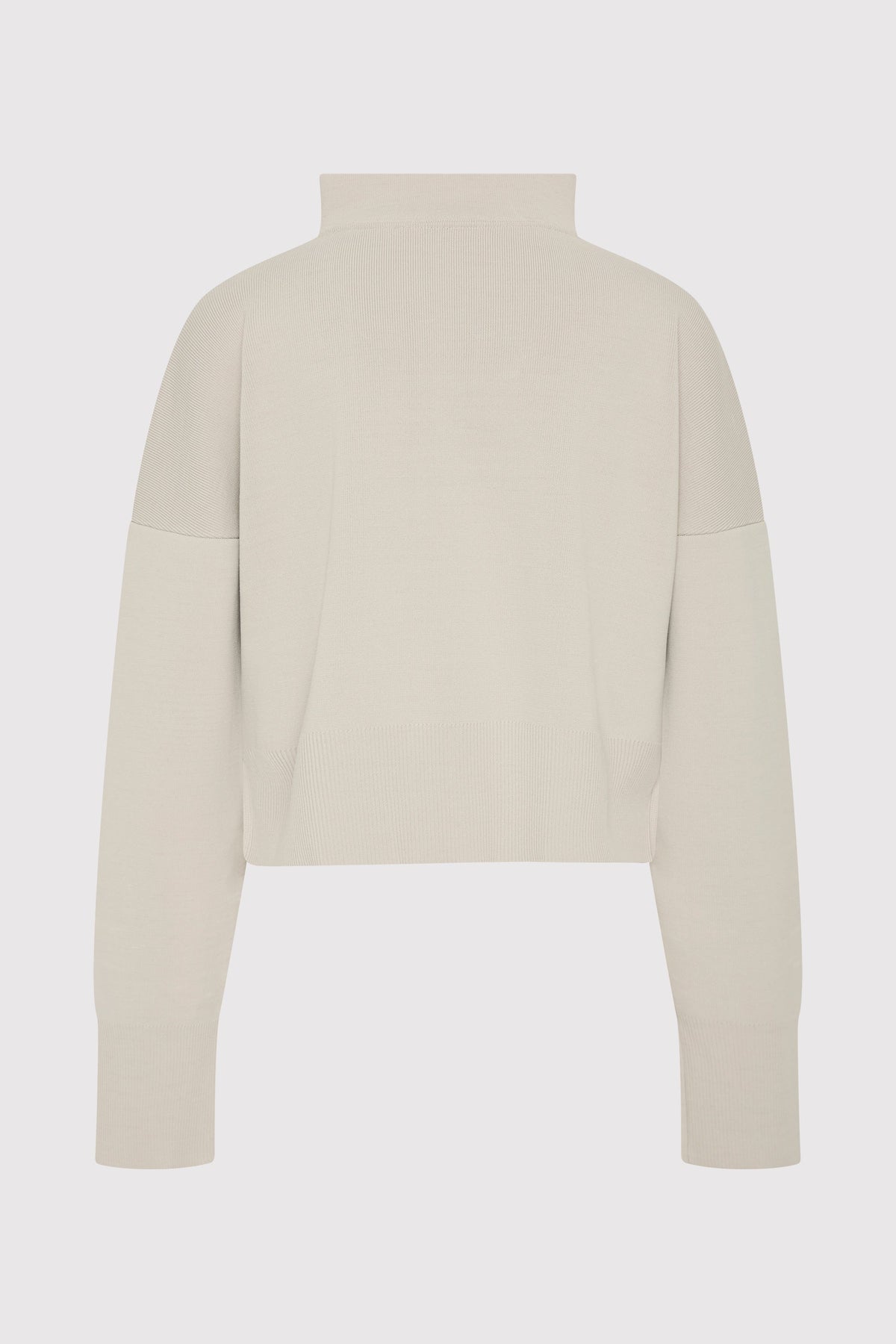 Milano Knit Zip Jumper - Silver