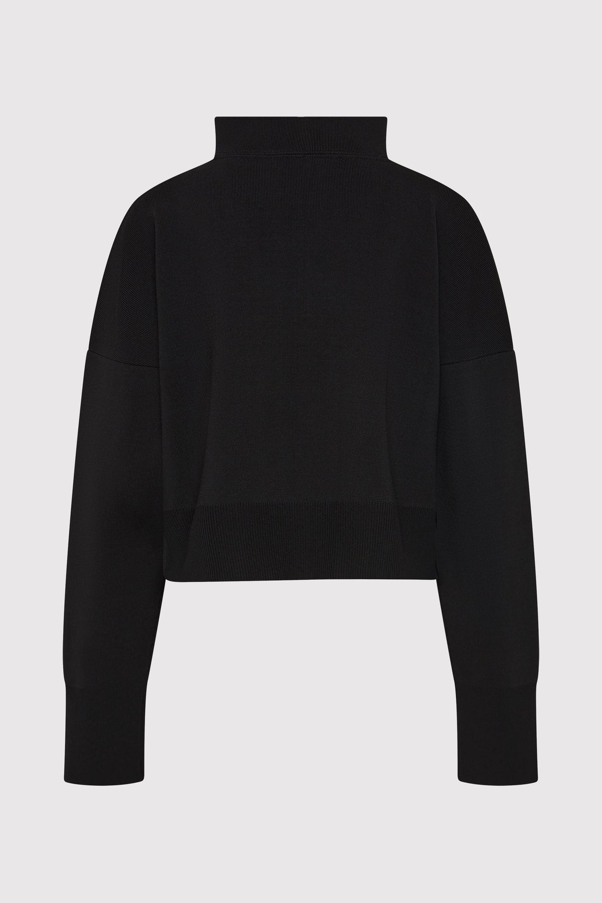 Milano Knit Zip Jumper - Black