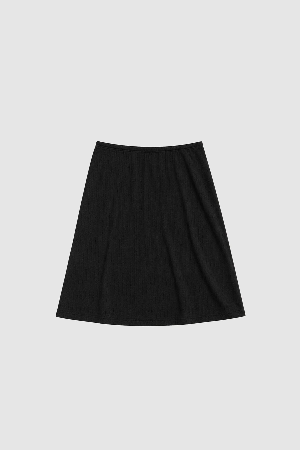Pointelle Skirt - Black