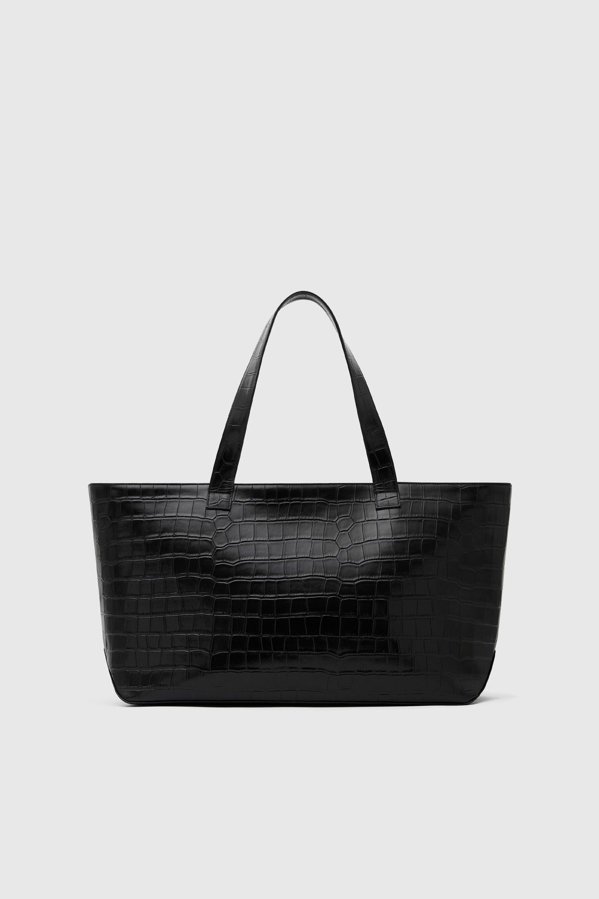 Carryall Tote - Croc Embossed Black - Ghost