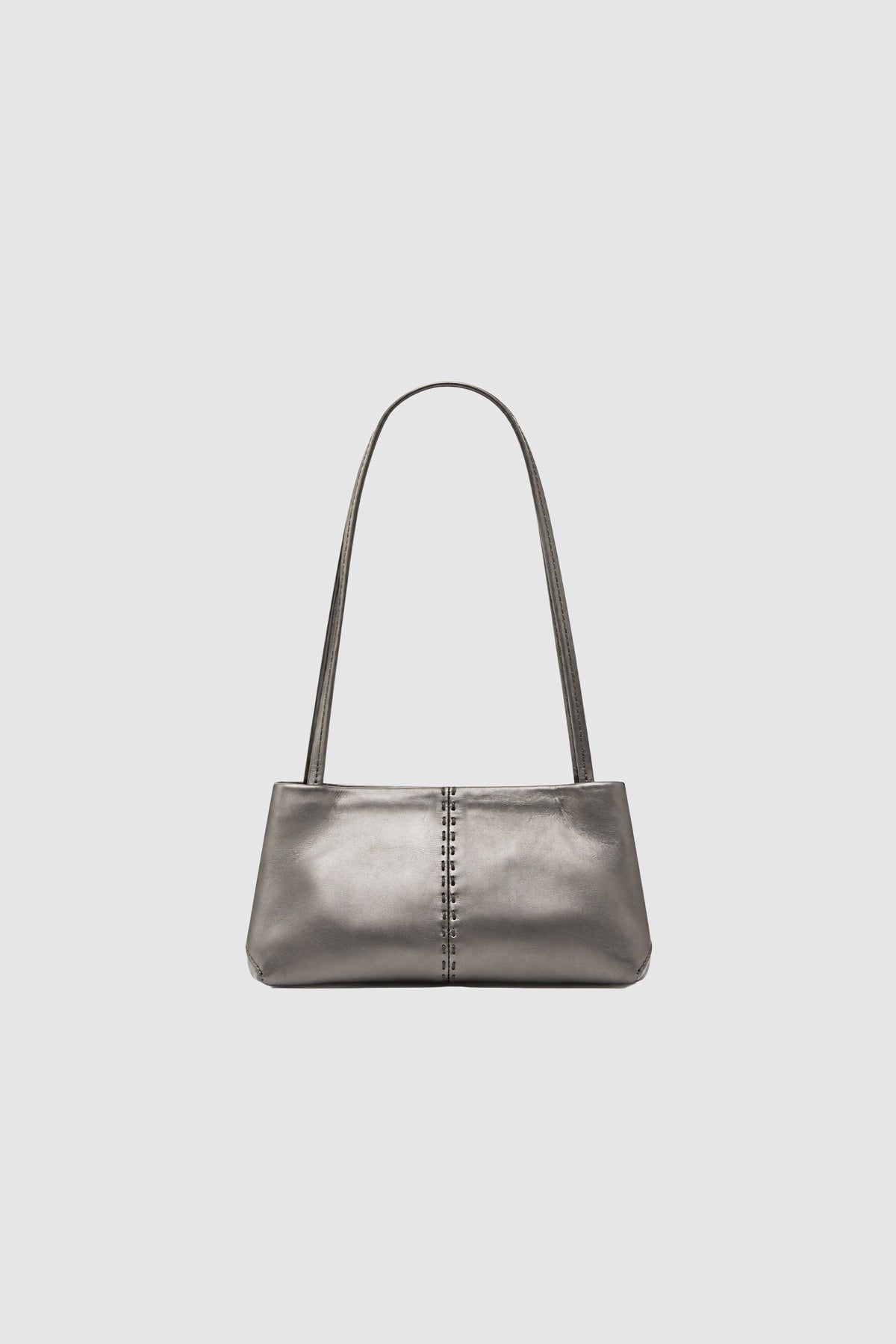 Petit Origami Bag - Pewter Metallic - Ghost