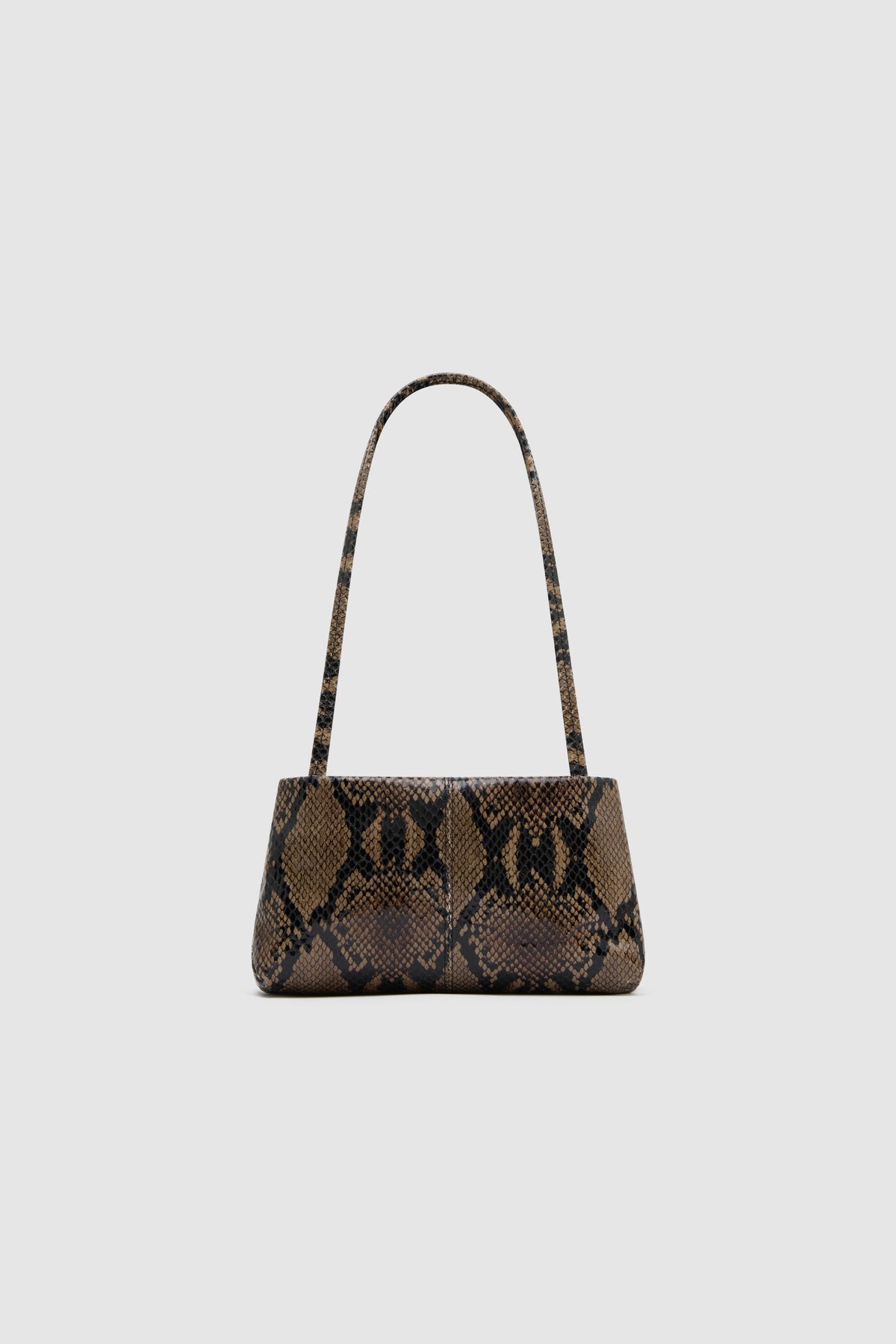Petit Origami Bag - Python Embossed - Ghost
