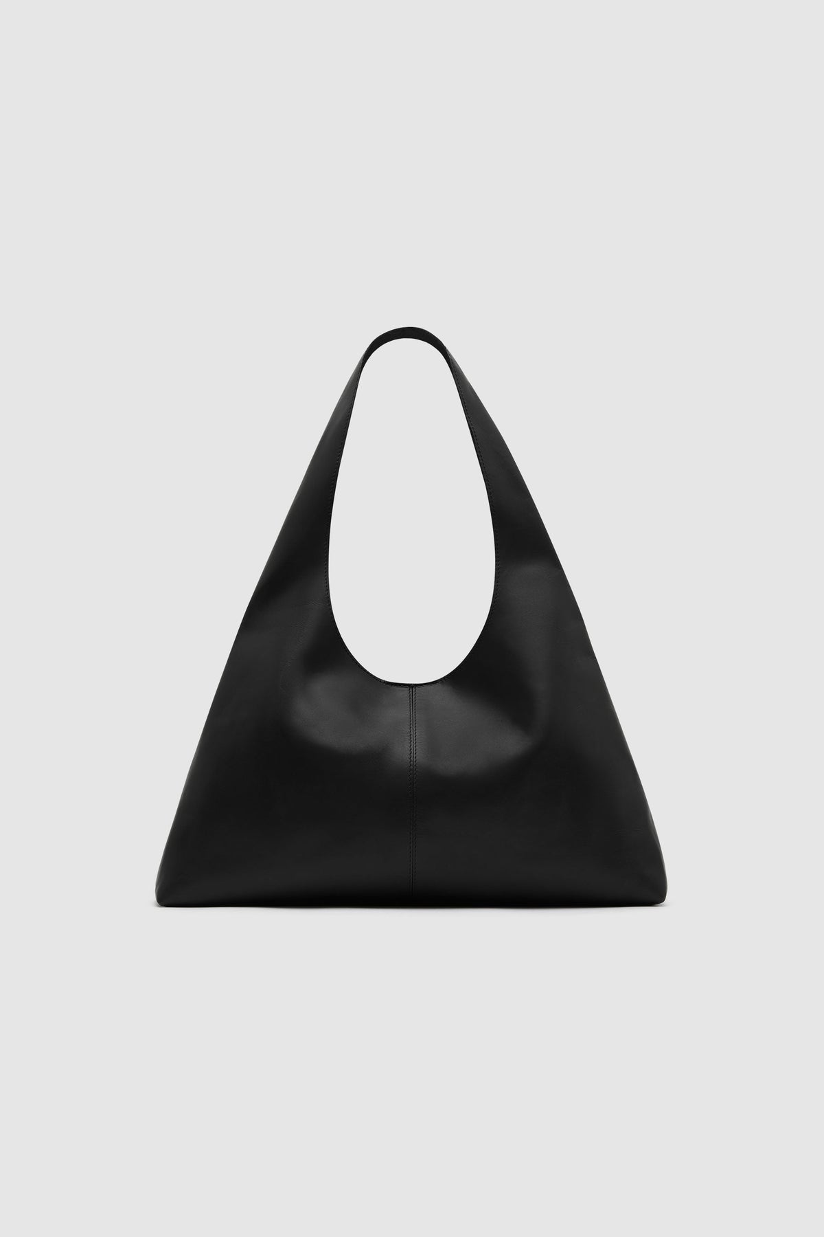 Triangle Hobo Bag - Black - Ghost