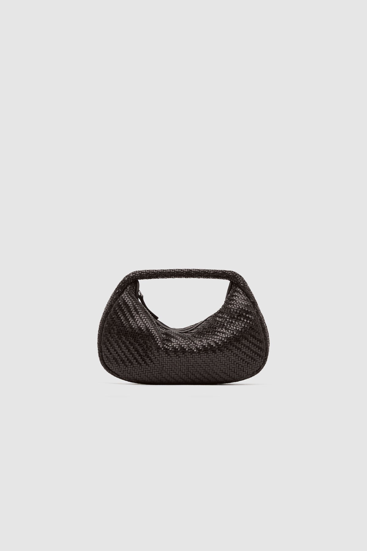 Woven Mini Bon Bon Bag - Coffee - Ghost