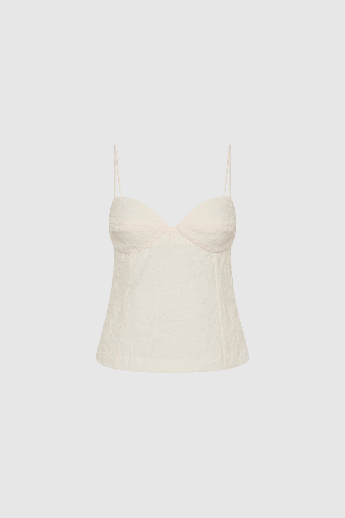 Crushed Silk Cami - Talco - Ghost