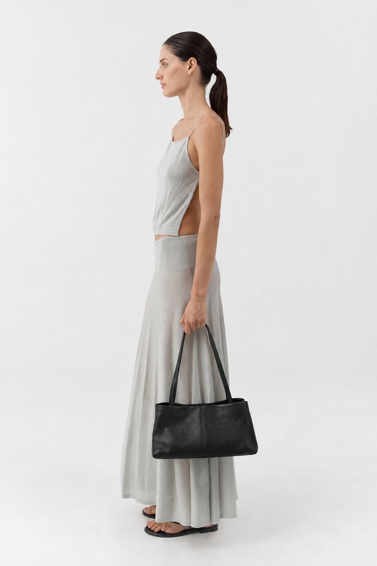Origami Tote - Black Pebble