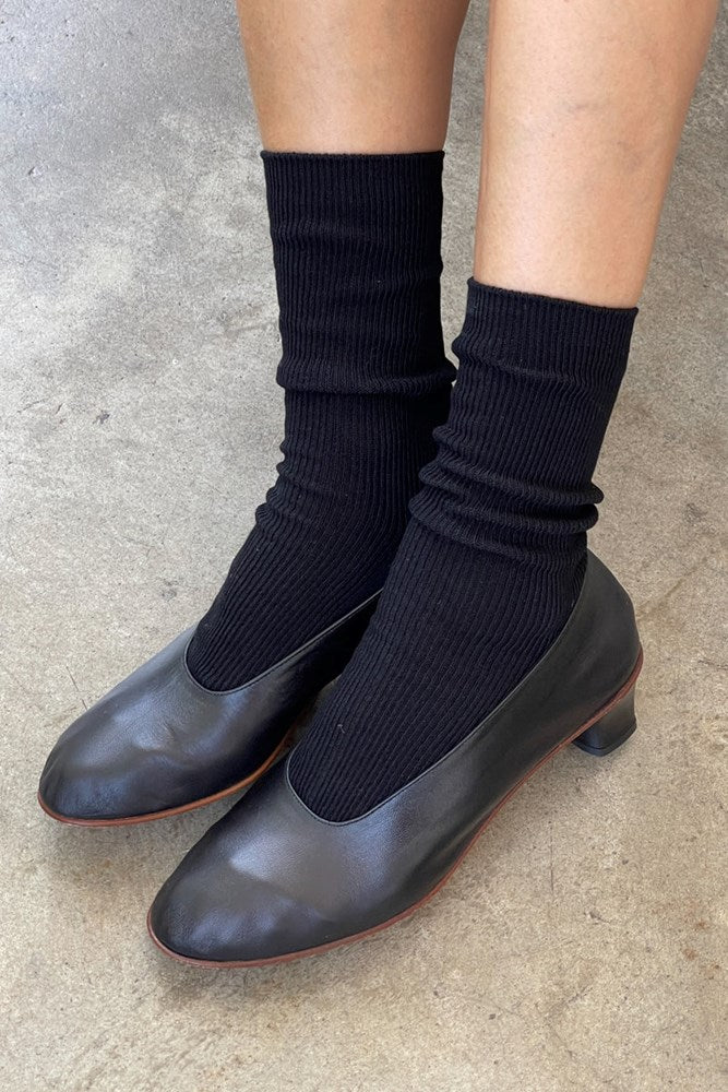 Crisp Step Socks by Le Bon Shoppe - Black