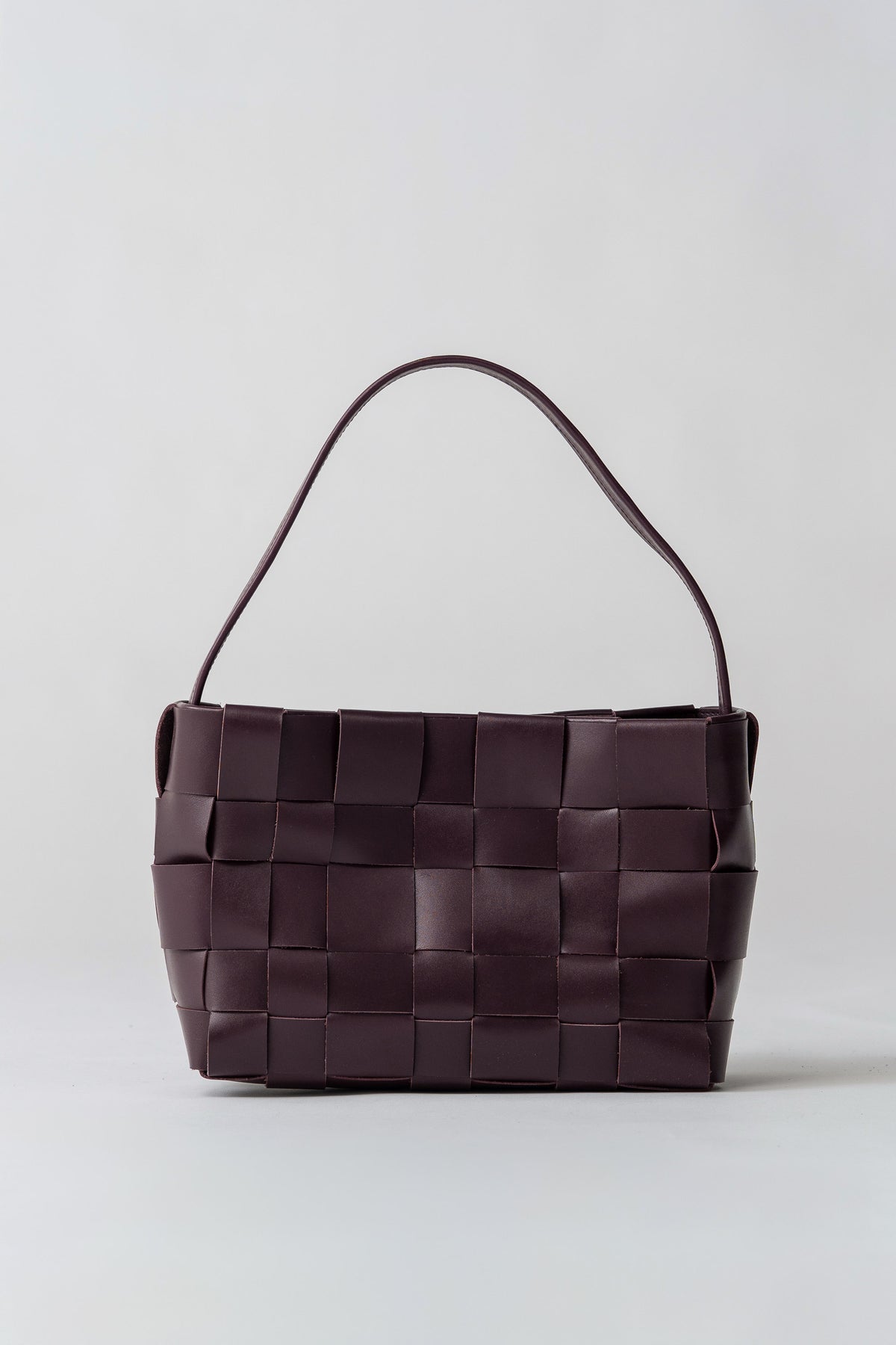 Woven Mini Tote - Plum
