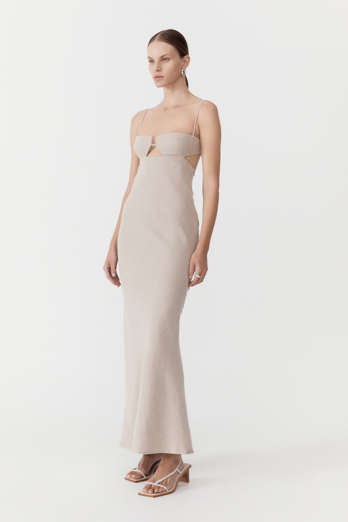 Linen Resort Dress - Natural