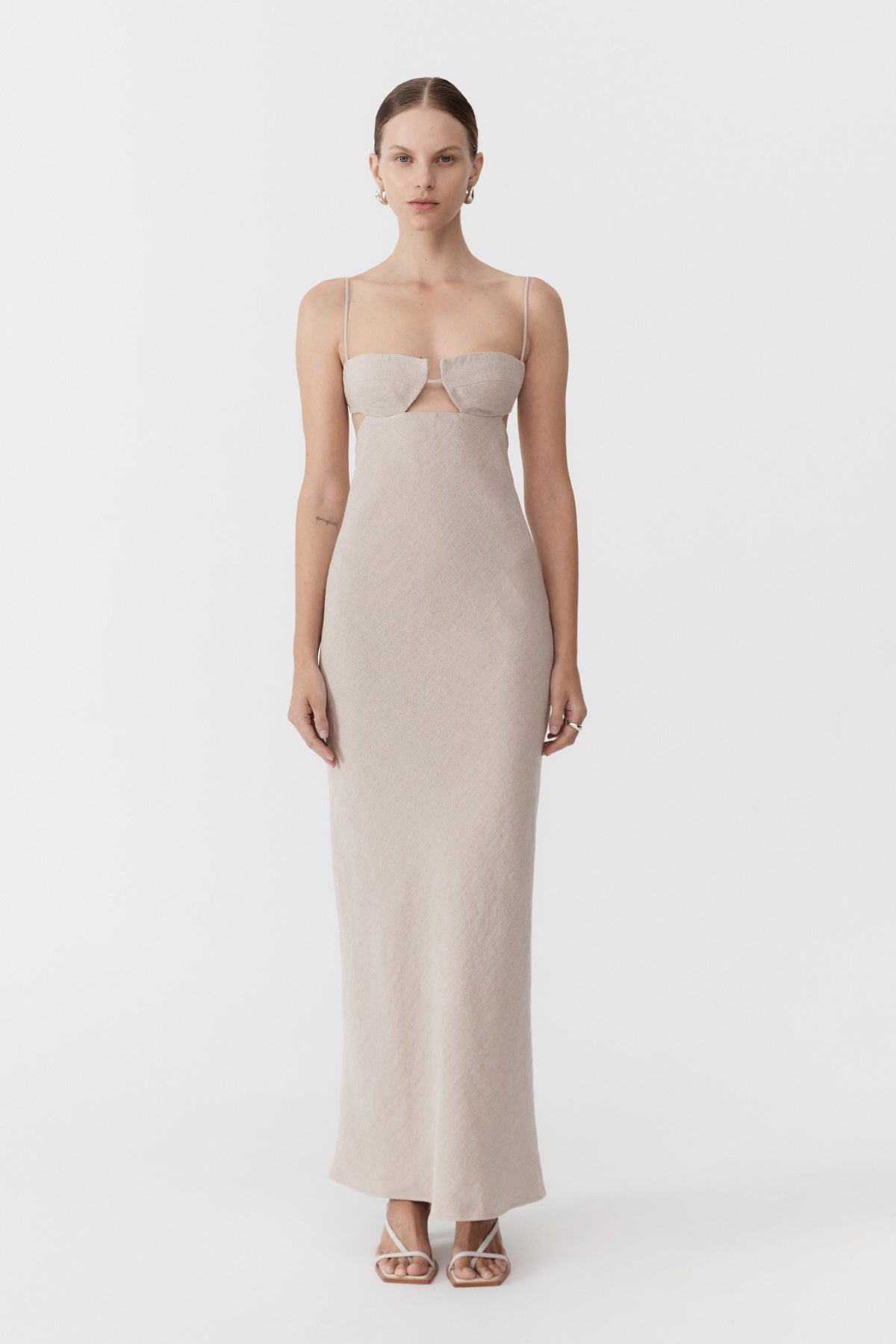 Linen Resort Dress - Natural