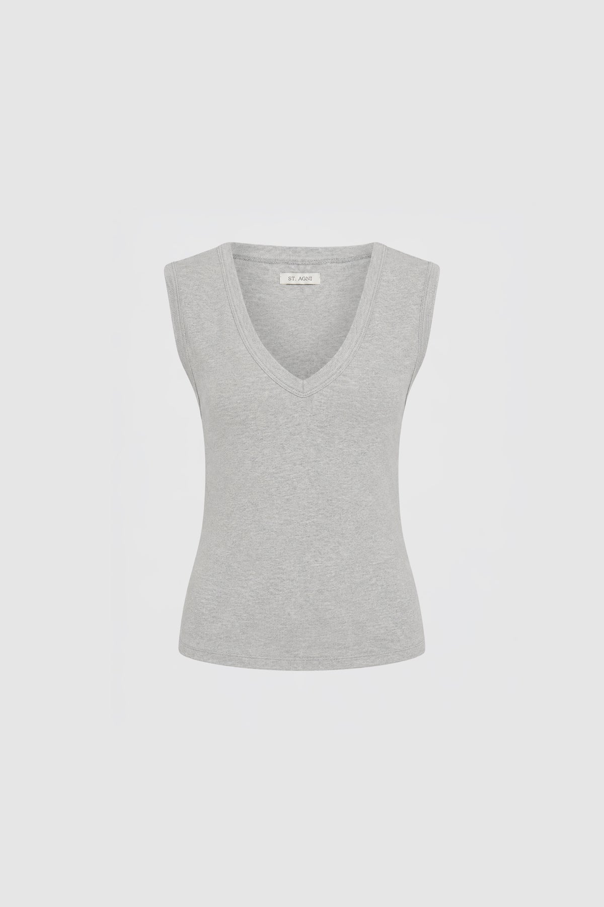 Organic Cotton 90s Top - Grey Marle